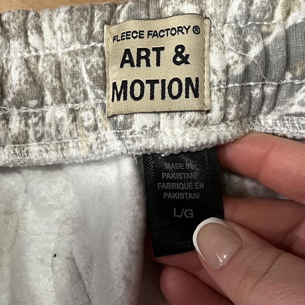 Art & Motion Camoflauge Jogger Sweatpants,‎ Women's Size Large - Picture 2 of 8